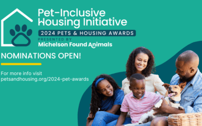 Nominations for the 2024 Pets and Housing Awards are now Open!